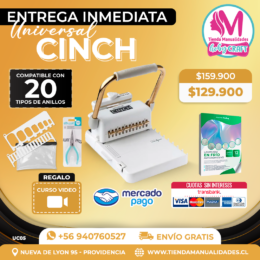 UCH05 Encuadernadora Universal Cinch - Entrega Inmediata