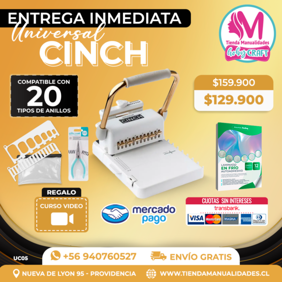 UC05 Encuadernadora Universal Cinch - Entrega Inmediata