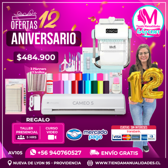 AV105 Kit Cameo 5 + Cinch verde - Envío gratis