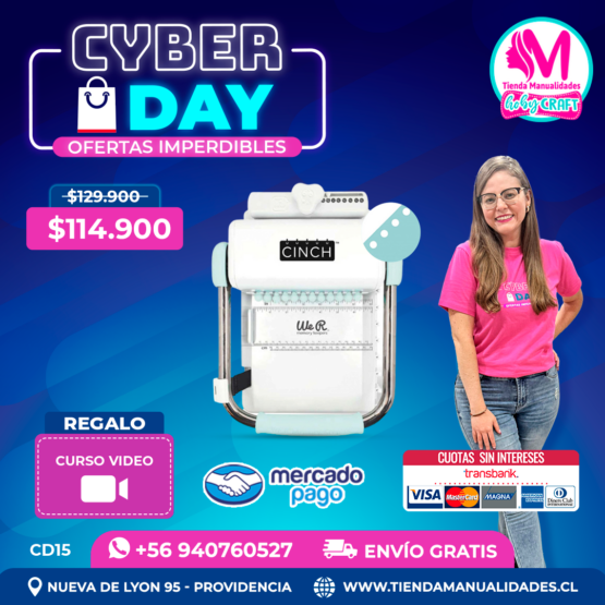 CD15 Encuadernadora Cinch verde - Envío gratis