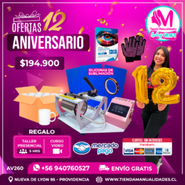 AV260 Kit Estampadora de tazas HobyPress - Envío gratis