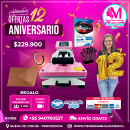 AV265 Kit Estampadora plana 23x30cm HobyPress - Envío gratis
