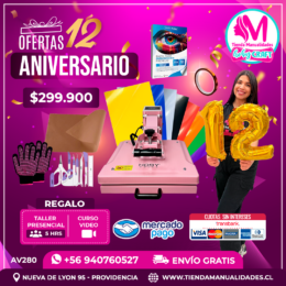 AV280 Kit Estampadora plana 38x38cm HobyPress - Envío gratis
