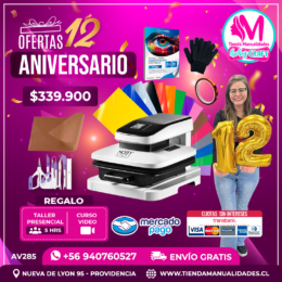 AV285 Kit Estampadora automática 38x38cm HobyPress - Envío gratis