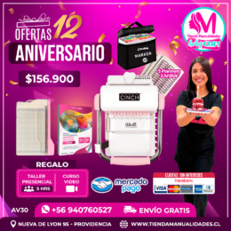AV30 Kit encuadernadora Cinch rosa - Envío gratis