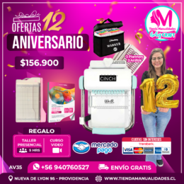 AV35 Kit encuadernadora Cinch verde - Envío gratis
