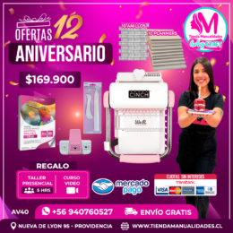 AV40 Kit encuadernadora Cinch rosa - Envío gratis