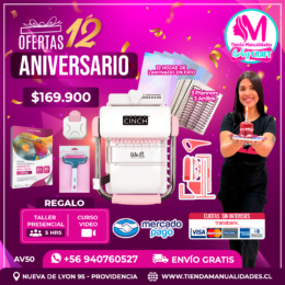 AV50 Kit encuadernadora Cinch rosa - Envío gratis