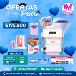DP50 Kit encuadernadora Cinch rosa - Envío gratis