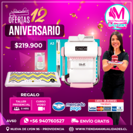 AV60 Kit encuadernadora Cinch rosa - Envío gratis