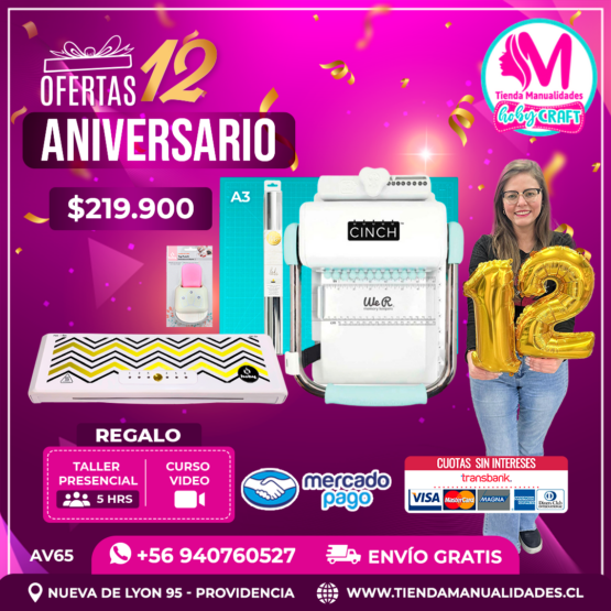 AV65 Kit encuadernadora Cinch verde - Envío gratis