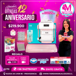 AV70 Kit encuadernadora Cinch rosa - Envío gratis