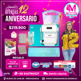 AV75 Kit encuadernadora Cinch verde - Envío gratis