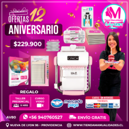 AV80 Kit encuadernadora Cinch rosa - Envío gratis