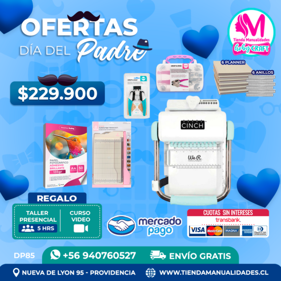 DP85 Kit encuadernadora Cinch verde - Envío gratis