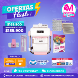 OF40 Kit encuadernadora Cinch rosa - Envío gratis