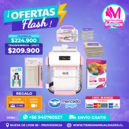 OF80 Kit encuadernadora Cinch rosa - Envío gratis