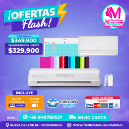 OF02 Kit Silhouette Cameo 5 Blanca + Taller presencial - Envío gratis