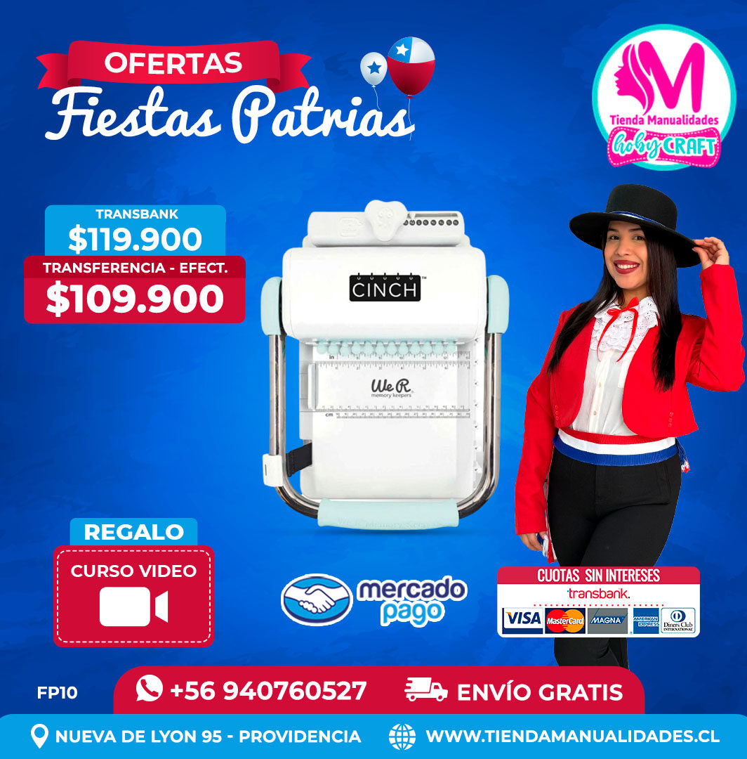 FP10 Encuadernadora Cinch verde – Envío gratis