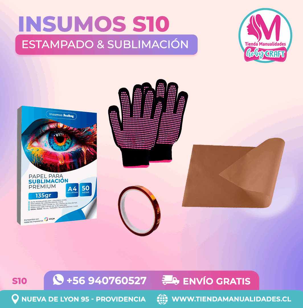 S10 Insumos de estampado y sublimación – Envío gratis