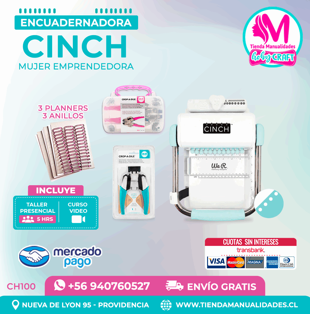 CH100 Cinch verde + Curso Video + Taller presencial - Envío Gratis - Entrega Inmediata