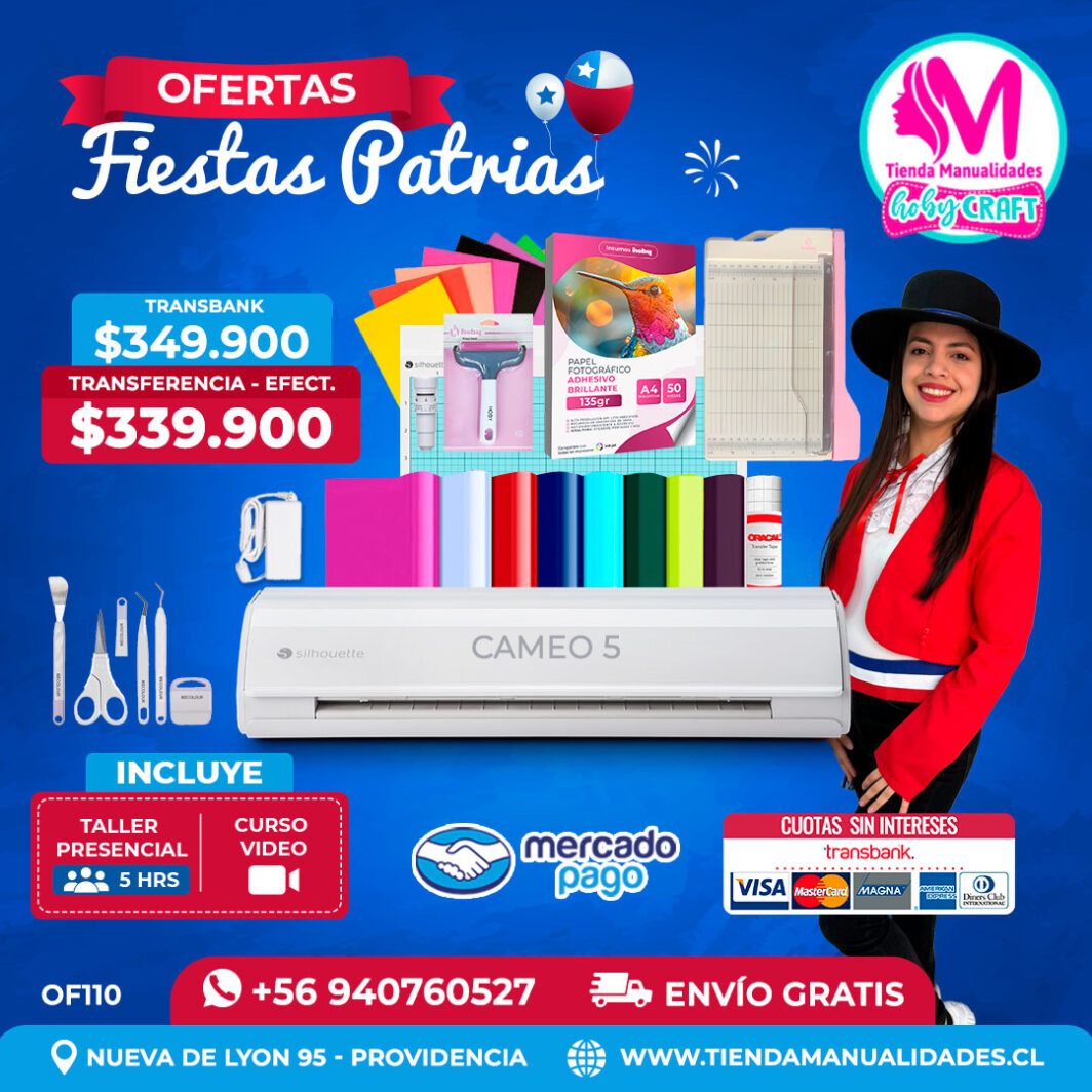 FP110 Kit Silhouette Cameo 5 blanca – Envío gratis