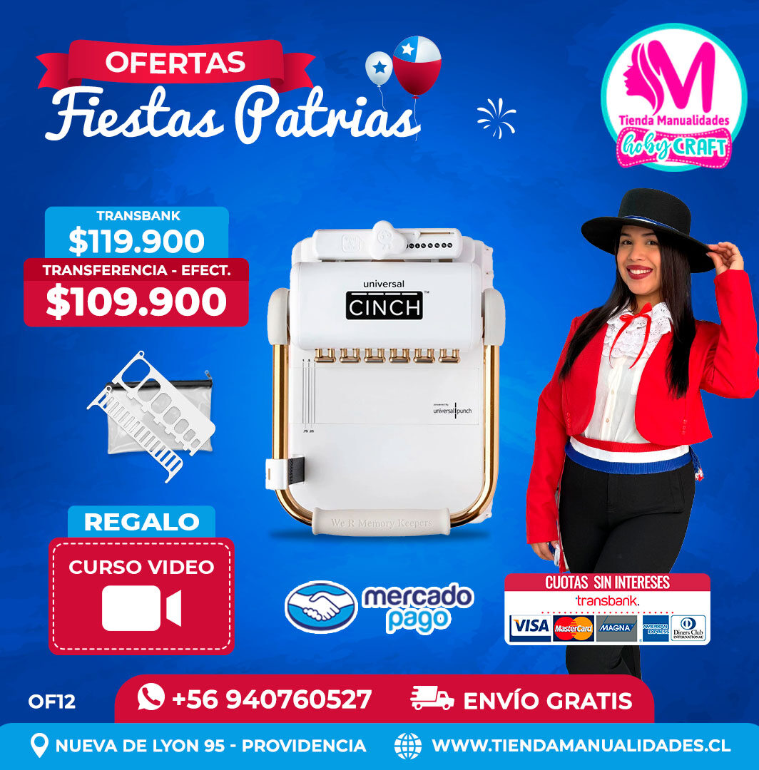 FP12 Encuadernadora Universal Cinch – Envío gratis