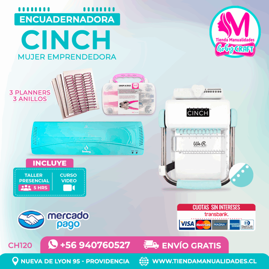 CH120 Cinch verde + Curso Video + Taller presencial - Envío Gratis - Entrega Inmediata