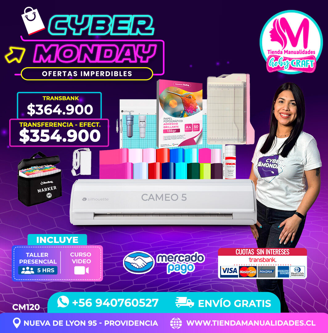 CM120 Kit Silhouette Cameo 5 blanca – Envío gratis