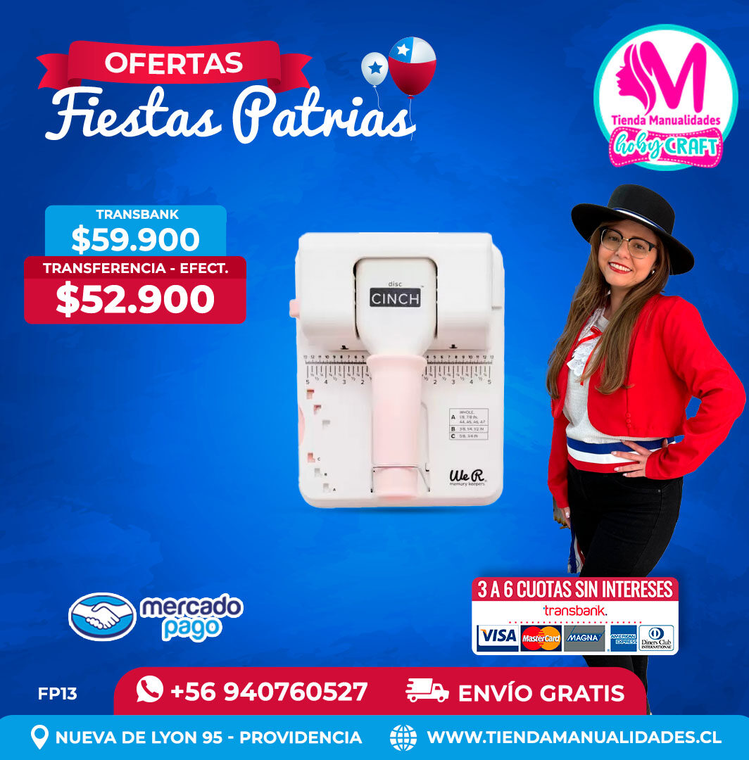 FP13 Encuadernadora Disc Cinch – Envío gratis