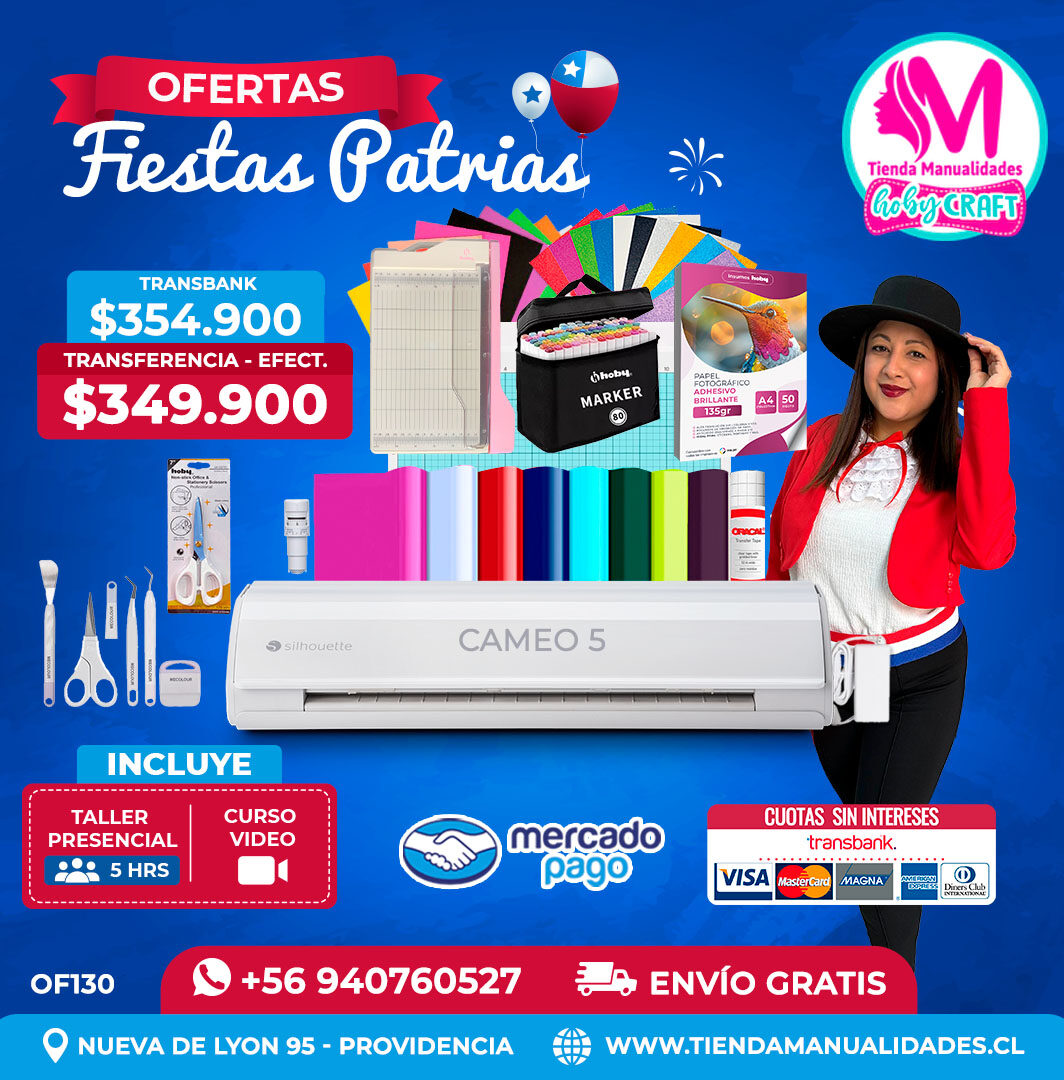 FP130 Kit Silhouette Cameo 5 blanca – Envío gratis