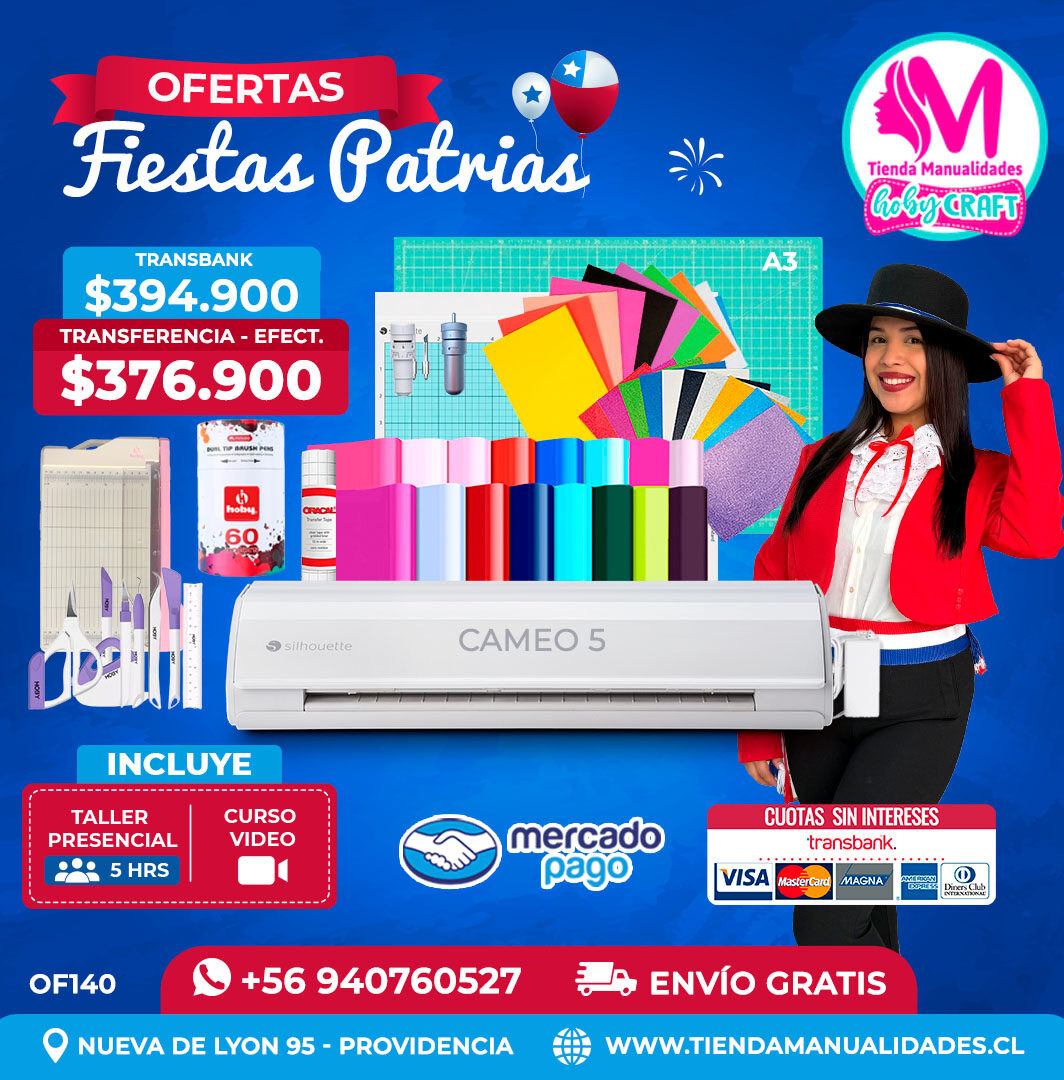 FP140 Kit Silhouette Cameo 5 blanca – Envío gratis
