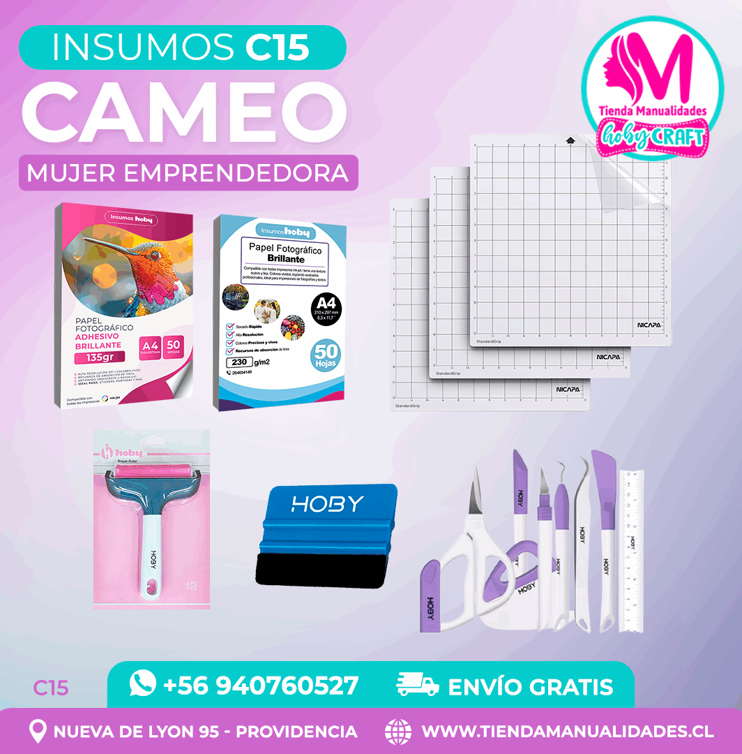 C15 Insumos Cameo – Envío gratis