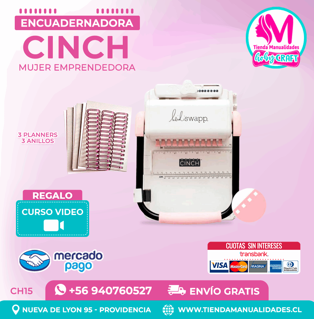 CH15 Cinch Rosada + Curso Video - Envío Gratis - Entrega Inmediata
