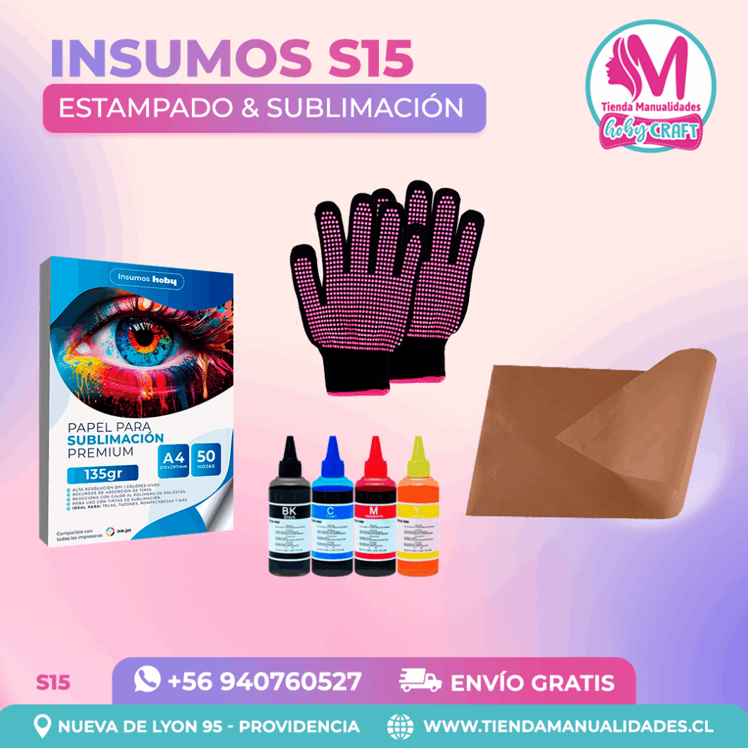 S15 Insumos de estampado y sublimación – Envío gratis
