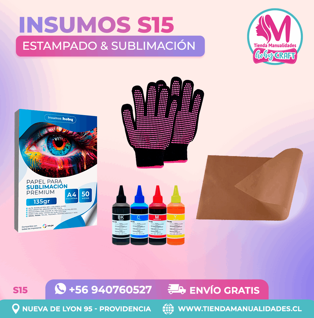 S15 Insumos de estampado y sublimación – Envío gratis
