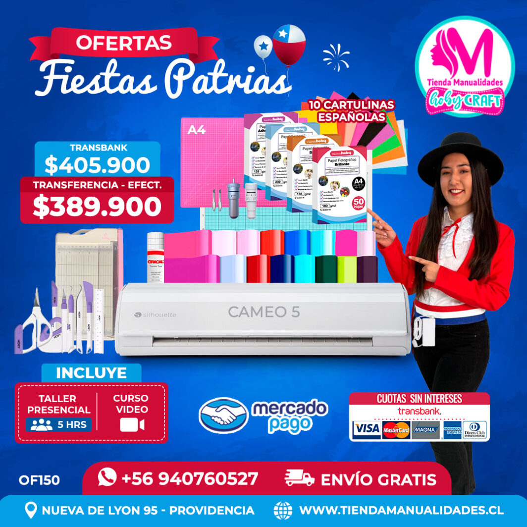 FP150 Kit Silhouette Cameo 5 blanca – Envío gratis