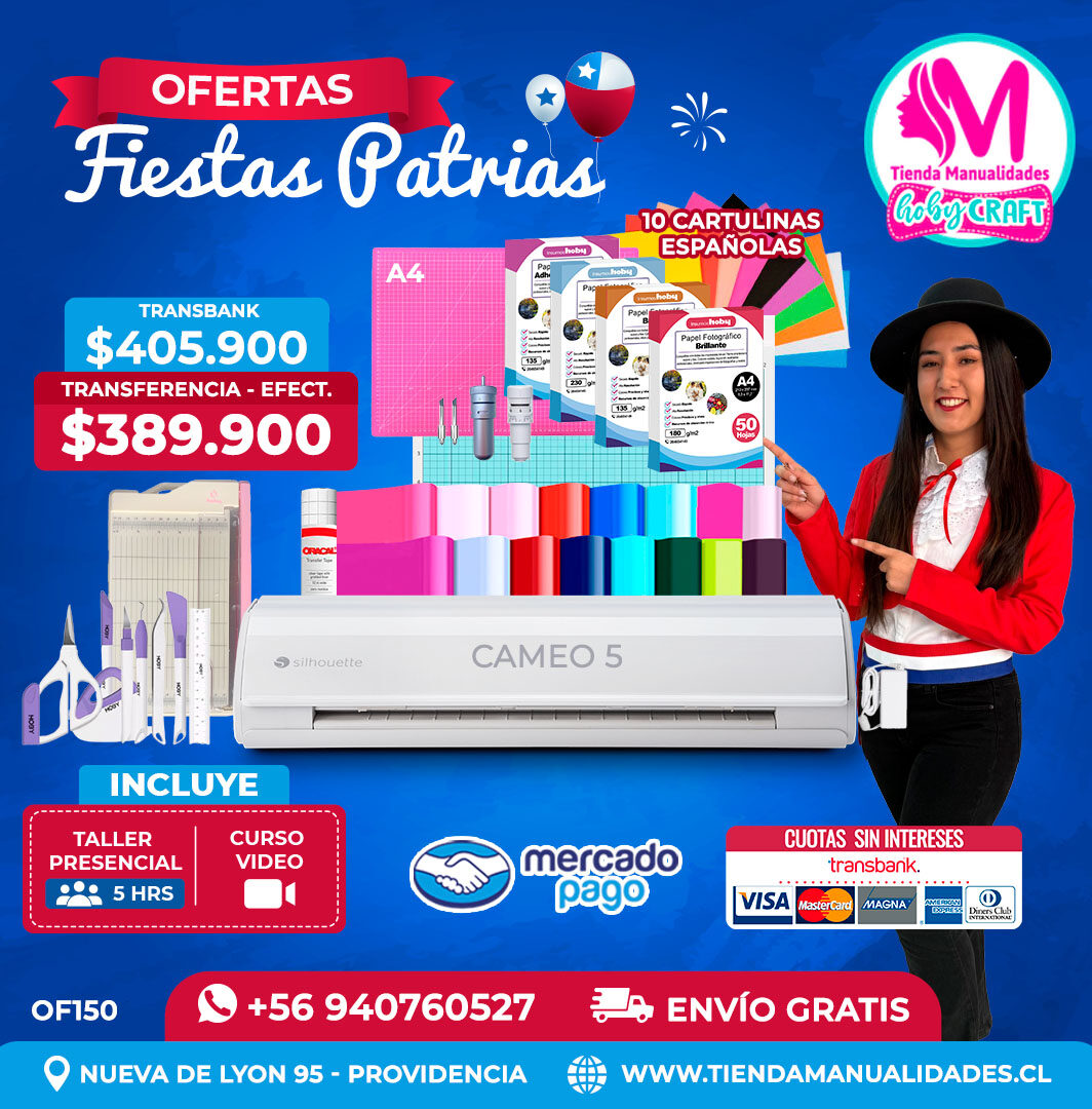 FP150 Kit Silhouette Cameo 5 blanca – Envío gratis