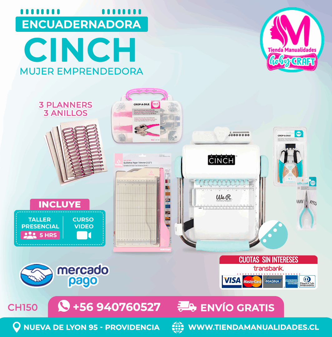 CH150 Cinch verde + Curso Video + Taller presencial - Envío Gratis - Entrega Inmediata