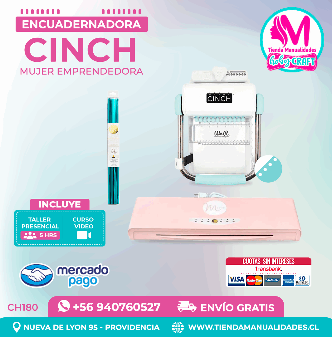 CH180 Cinch verde + Curso Video + Taller presencial - Envío Gratis - Entrega Inmediata