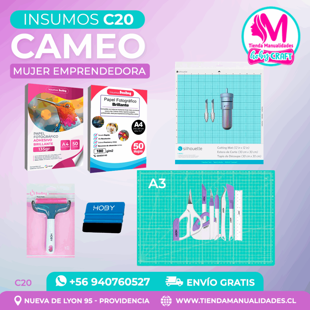 C20 Insumos Cameo – Envío gratis