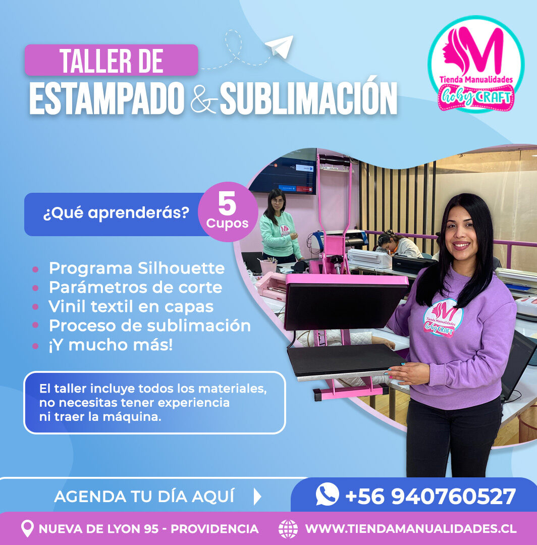 0050 Taller Presencial: Estampado y sublimación - Nueva de Lyon 95