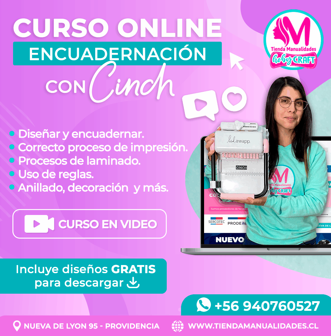 0080 Curso Básico en video de Encuadernación con Cinch