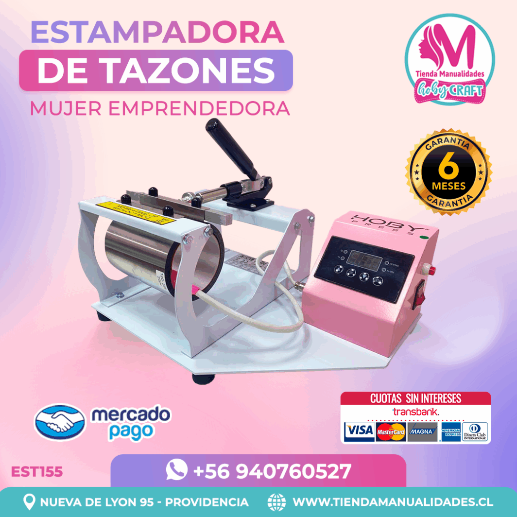 EST155 Estampadora de tazas HobyPress - Envo gratis