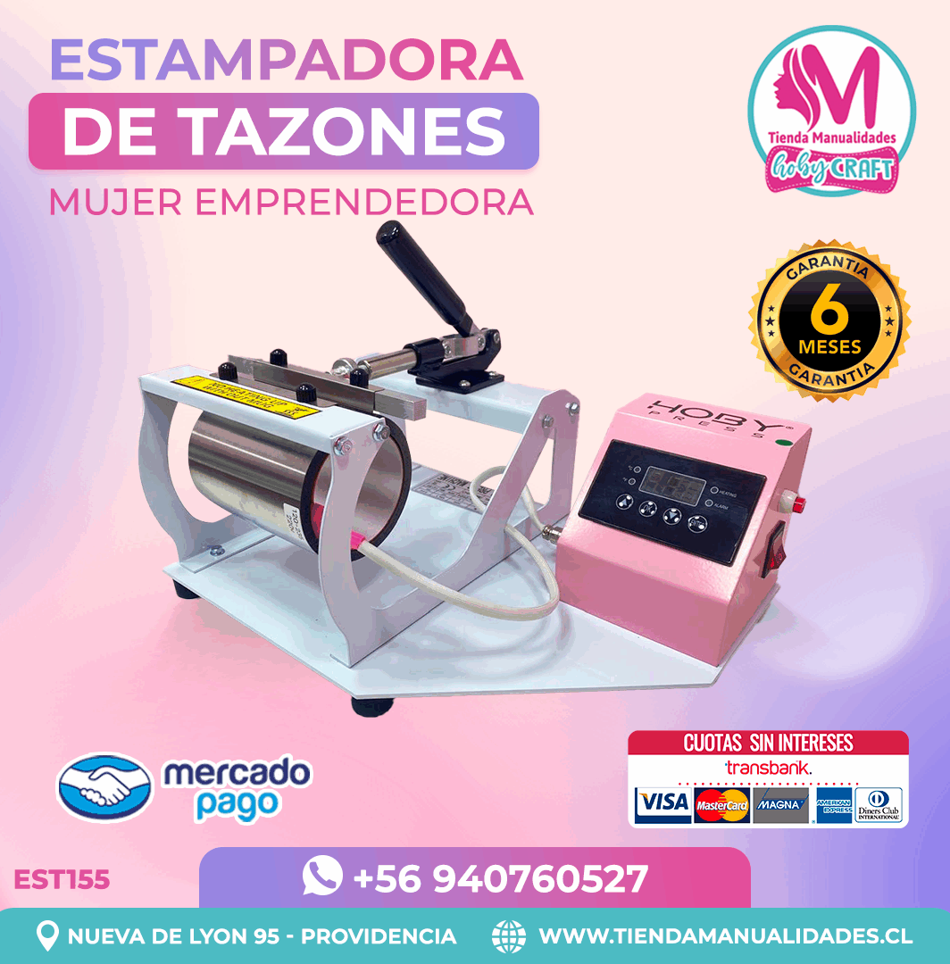 EST155 Estampadora de tazas HobyPress - Envo gratis