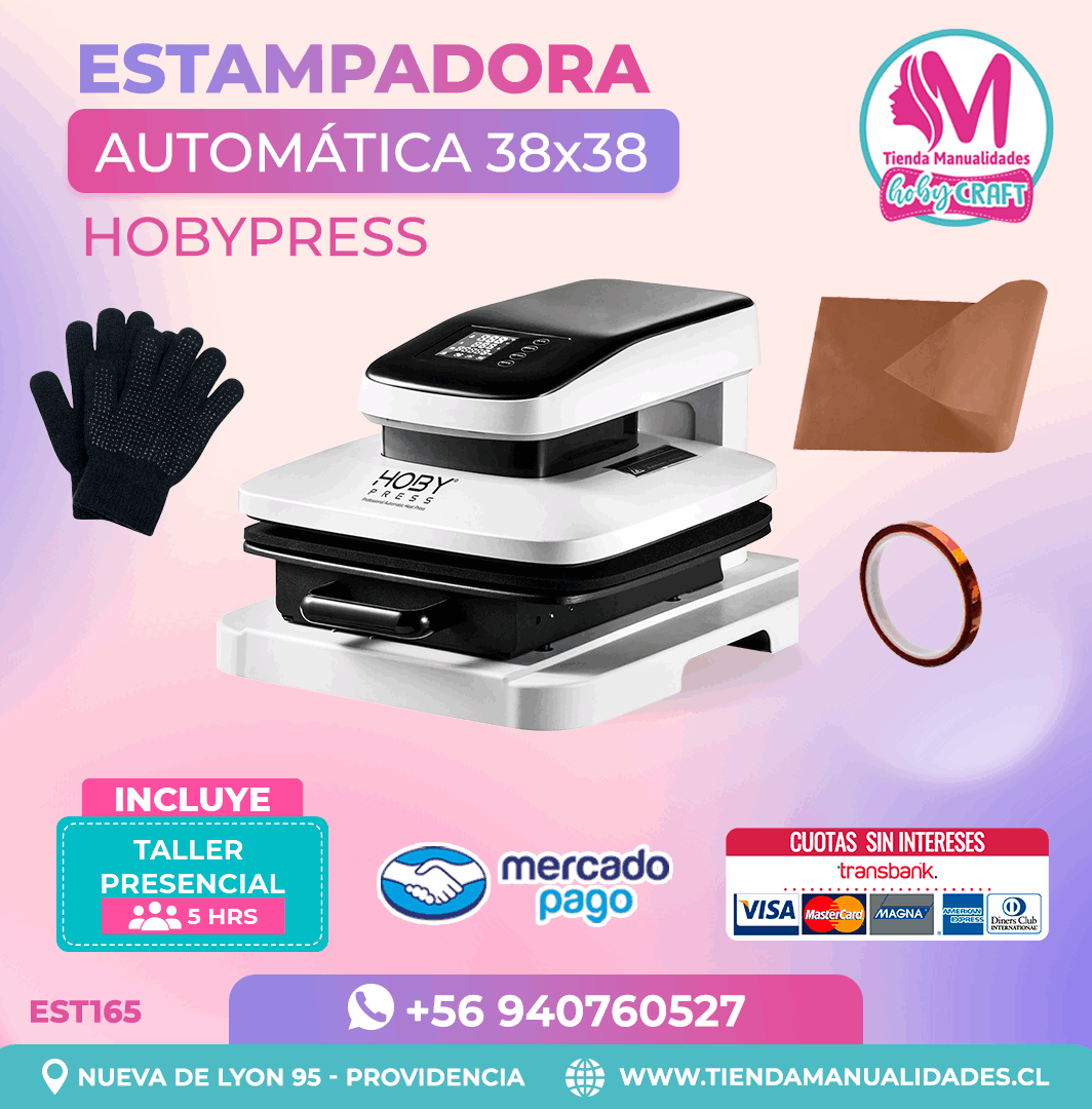EST165 Estampadora Automática HobyPress 38x38cm
