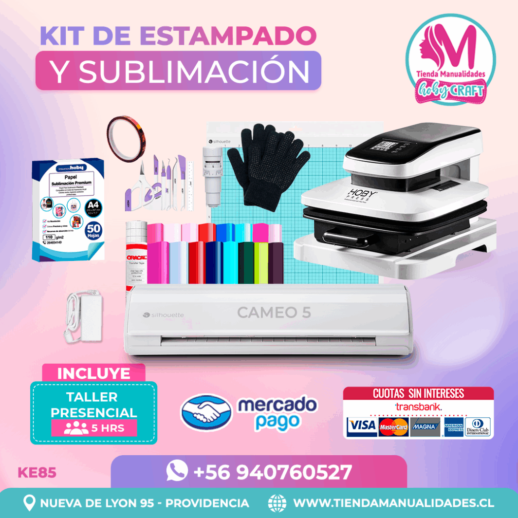 KE85 Kit Estampadora Automática 38x38cm HobyPress - Envío gratis