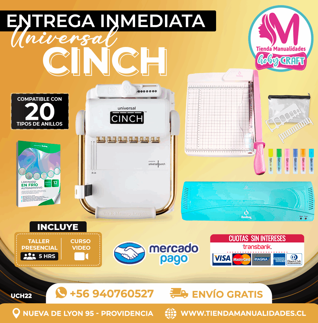 UCH22 Encuadernadora Universal Cinch - Entrega Inmediata