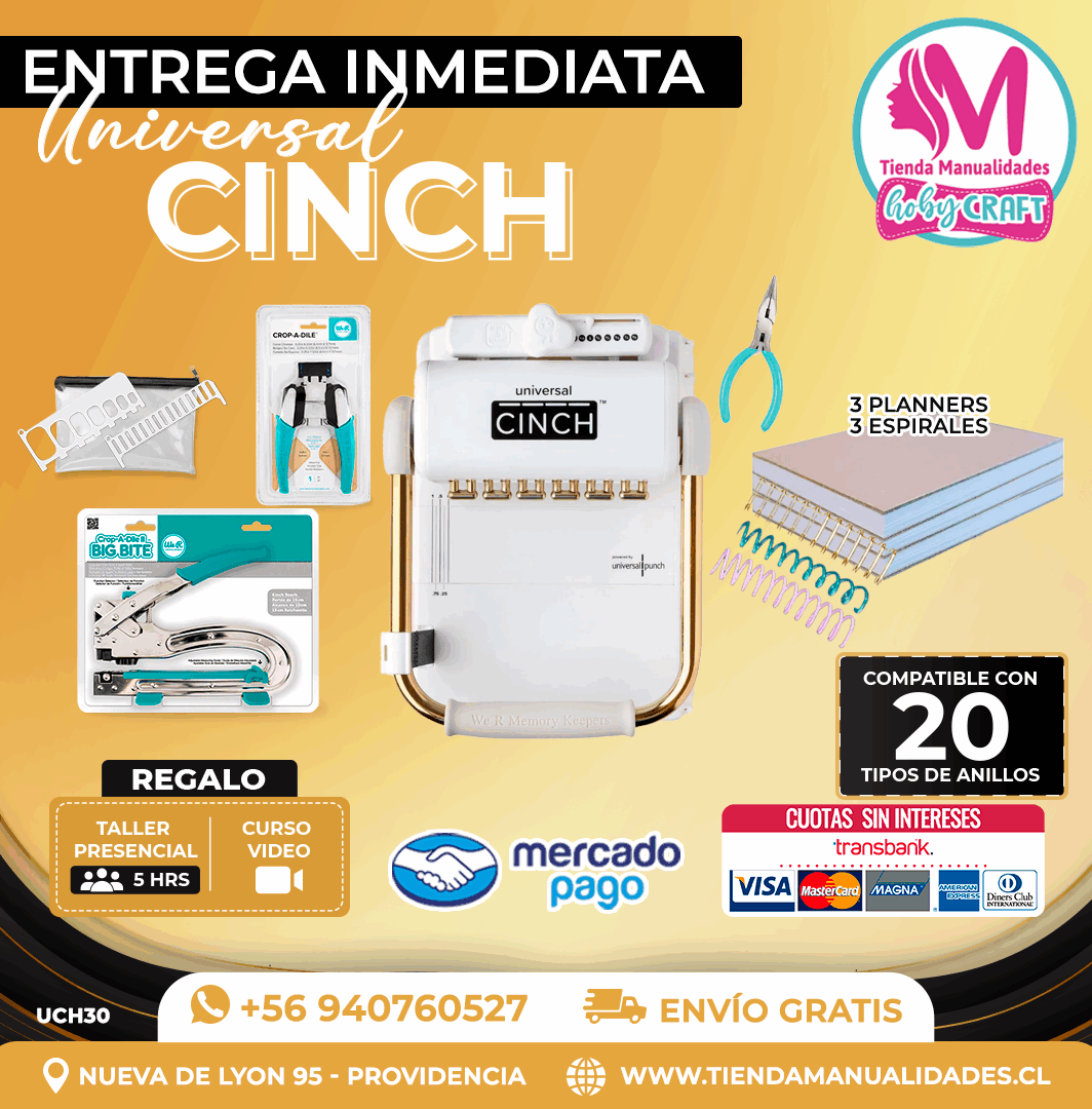 UCH30 Encuadernadora Universal Cinch - Entrega Inmediata