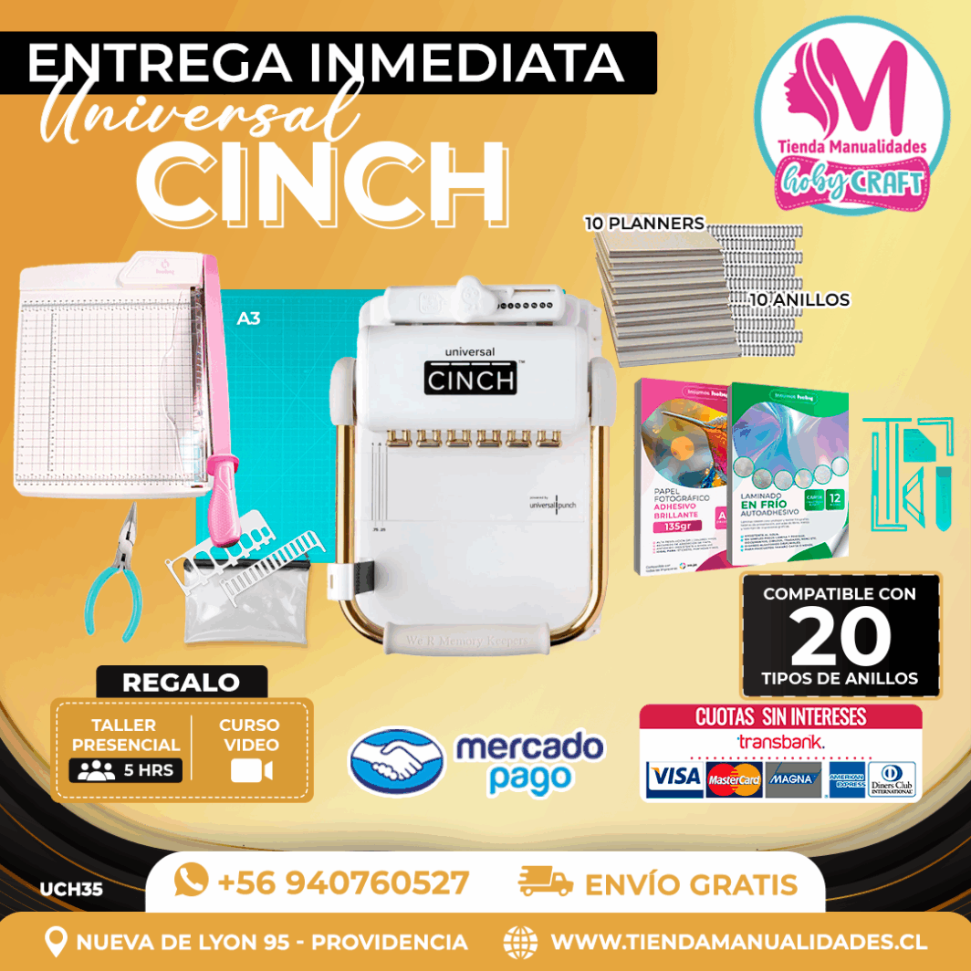 UCH35 Encuadernadora Universal Cinch - Entrega Inmediata